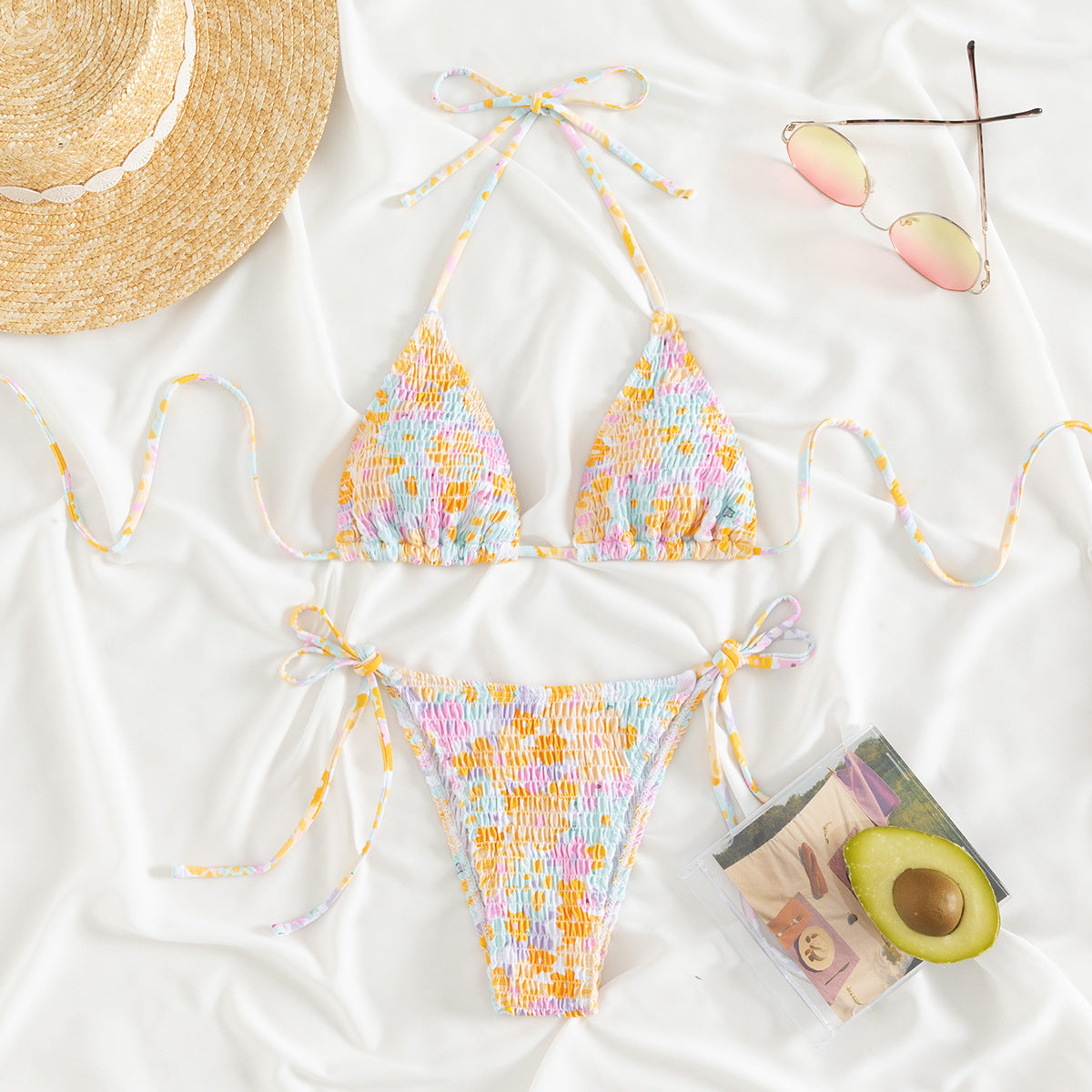 Wholesale Two-piece printed swimsuit